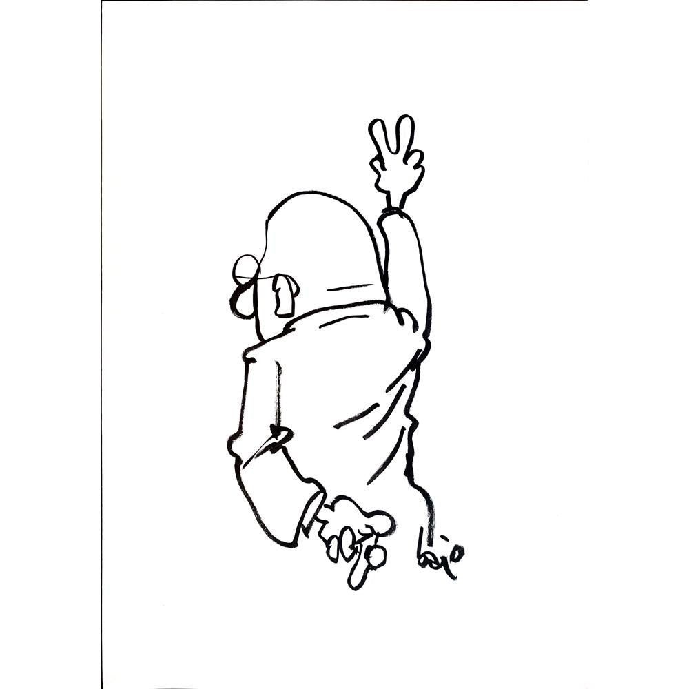 Bart Van Der Kraan 29x21cm Orijinal Karikatür BOD04372