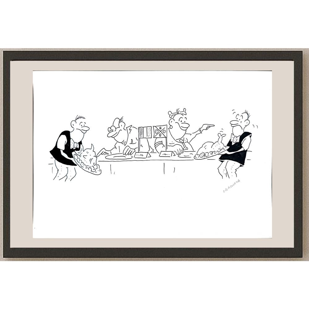 Radek Machata 29x21cm Orijinal Karikatür BOD04373