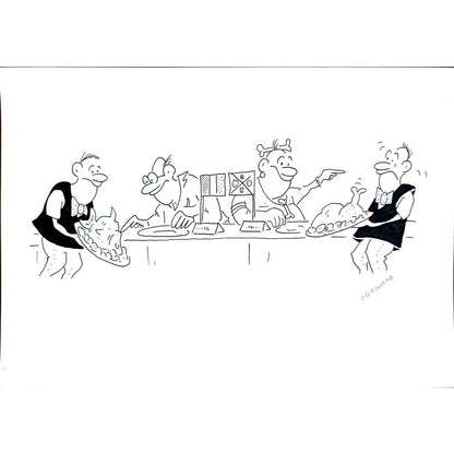 Radek Machata 29x21cm Orijinal Karikatür BOD04373