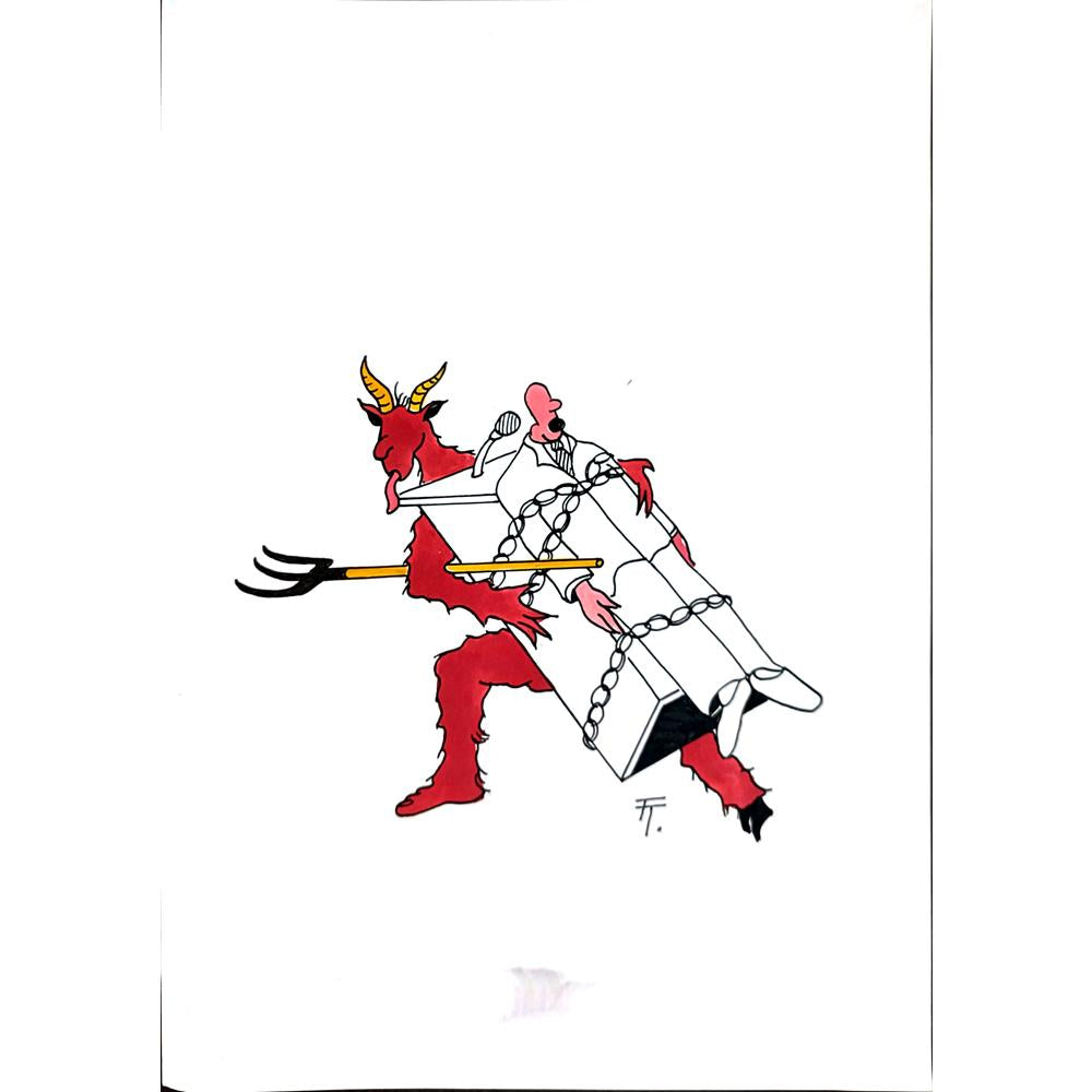 Tomas Trunecek 29x21cm Orijinal Karikatür BOD04375