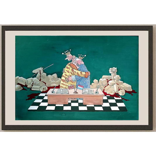Zhang Hong Lin 29x21cm Orijinal Karikatür BOD04377