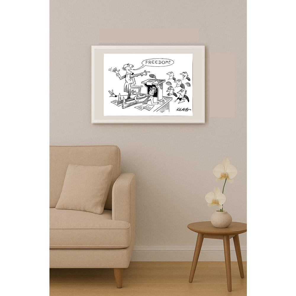 Alexsandar Klas 35x25cm Orijinal Karikatür BOD04381