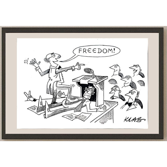 Alexsandar Klas 35x25cm Orijinal Karikatür BOD04381