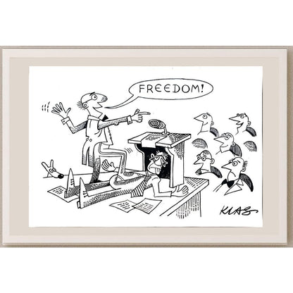 Alexsandar Klas 35x25cm Orijinal Karikatür BOD04381
