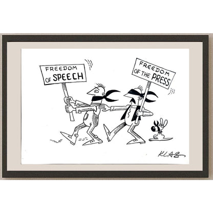 Alexsandar Klas 35x25cm Orijinal Karikatür BOD04383