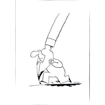 Ivan Haramija 37x26cm Orijinal Karikatür BOD04384
