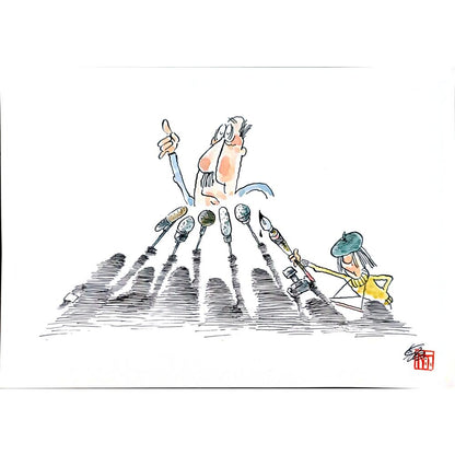 Tahara Tota 36x26cm Orijinal Karikatür BOD04386
