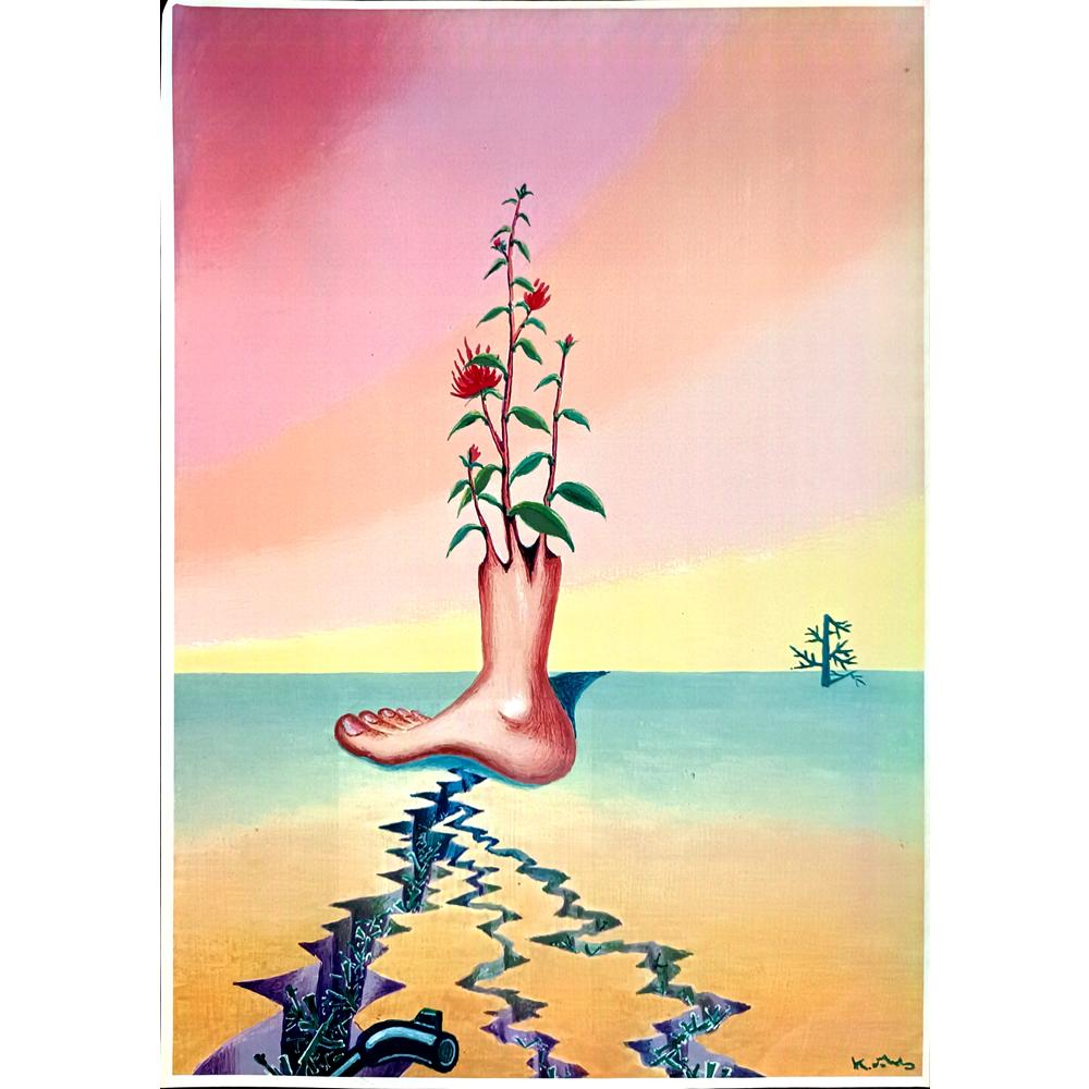 Morimoto Kiyohiko 36x26cm Orijinal Karikatür BOD04389