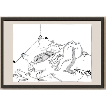 Davar Najafi 43x30cm Orijinal Karikatür BOD04390