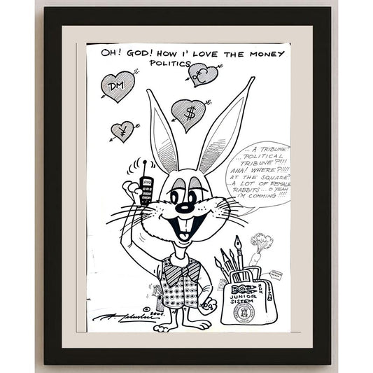 Julije Jelaska 43x30cm Orijinal Karikatür BOD04392