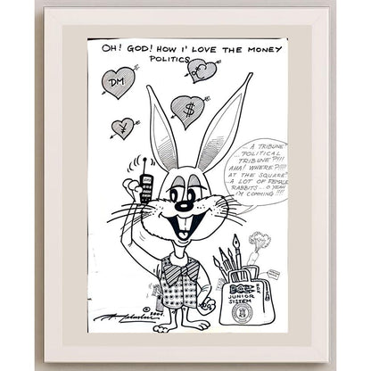 Julije Jelaska 43x30cm Orijinal Karikatür BOD04392