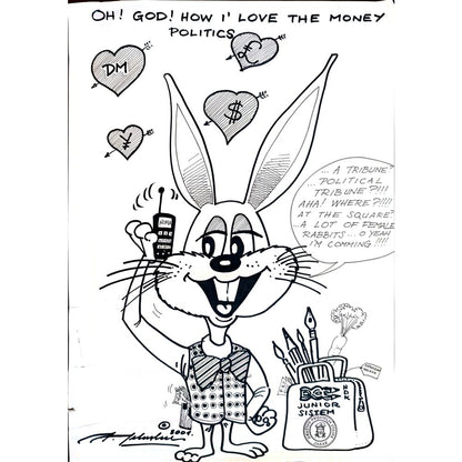 Julije Jelaska 43x30cm Orijinal Karikatür BOD04392