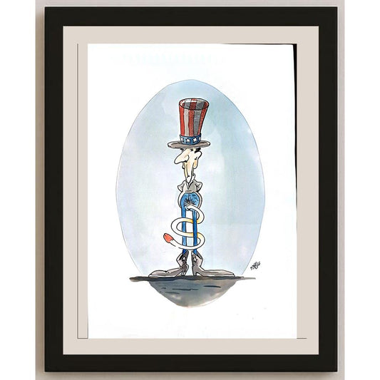 Nikola Otas 35x25cm Orijinal Karikatür BOD04398