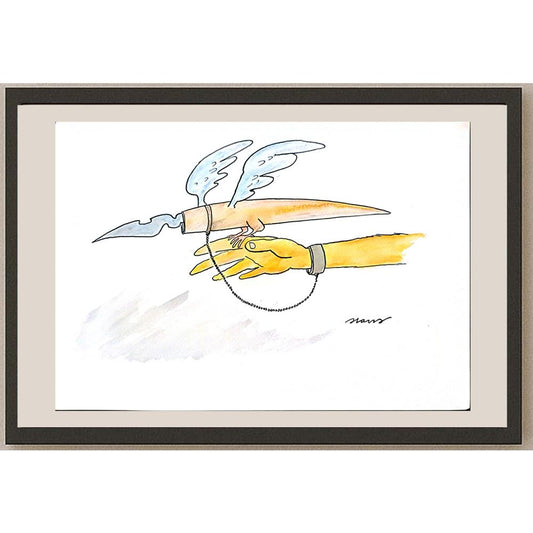 Ivan Haramija 37x26cm Orijinal Karikatür BOD04401