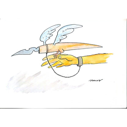 Ivan Haramija 37x26cm Orijinal Karikatür BOD04401