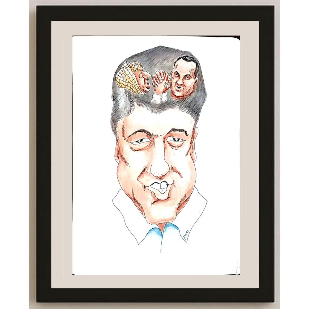 Romanov Vladimir 43x30cm Orijinal Karikatür BOD04403