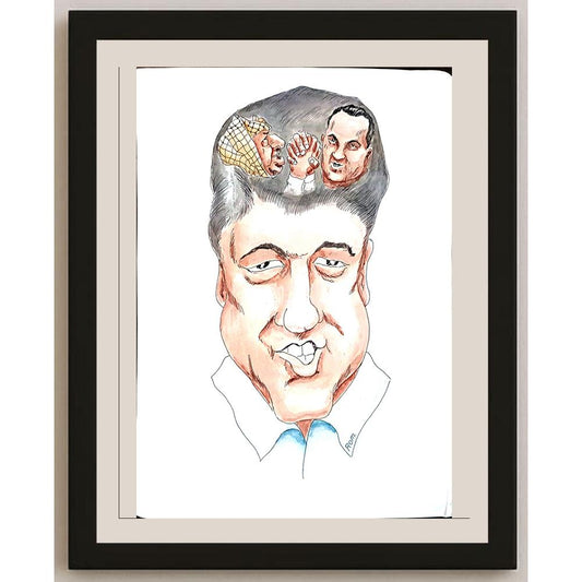 Romanov Vladimir 43x30cm Orijinal Karikatür BOD04403