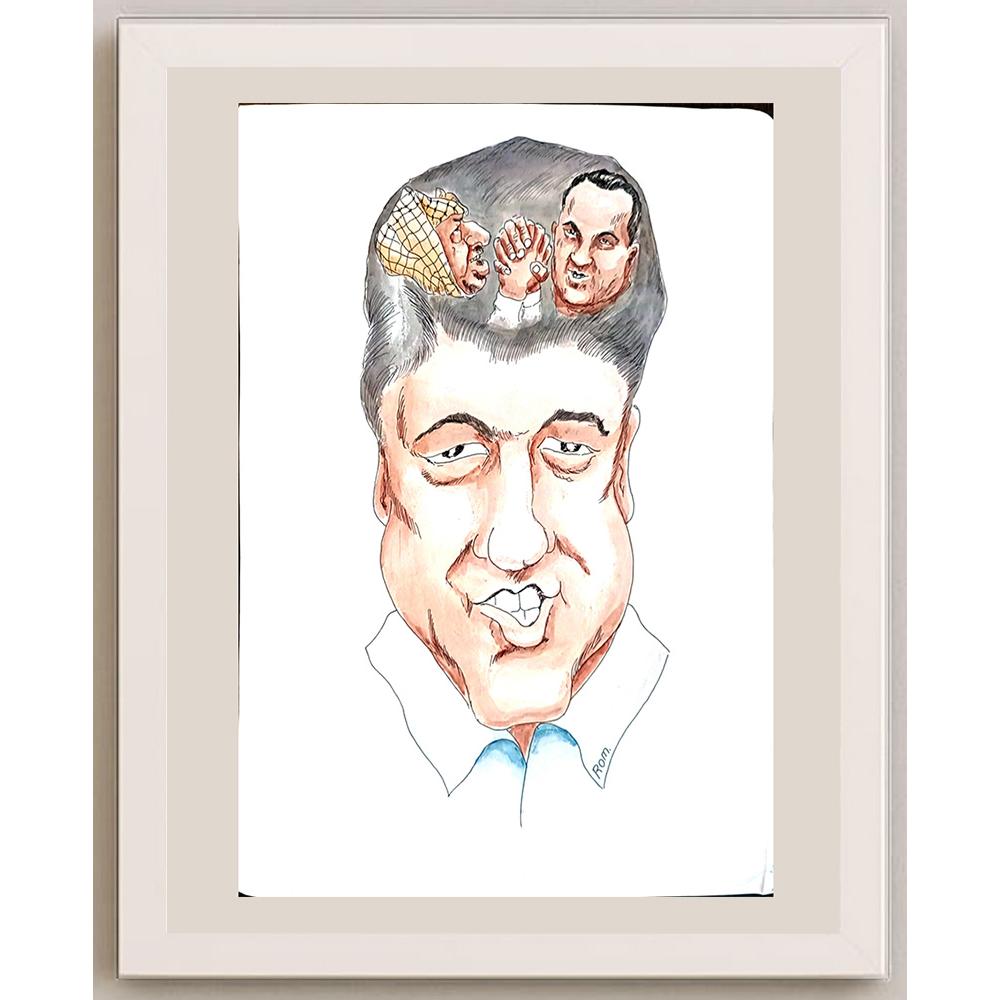 Romanov Vladimir 43x30cm Orijinal Karikatür BOD04403