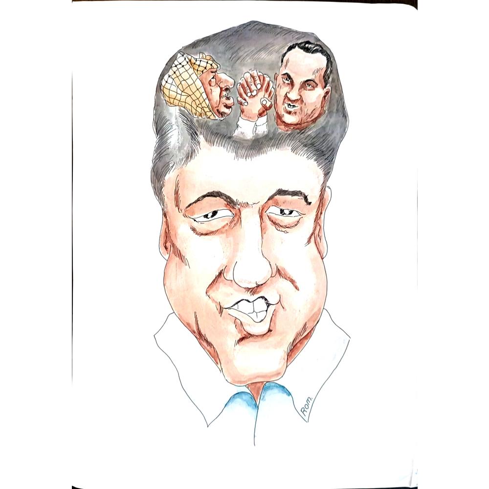 Romanov Vladimir 43x30cm Orijinal Karikatür BOD04403