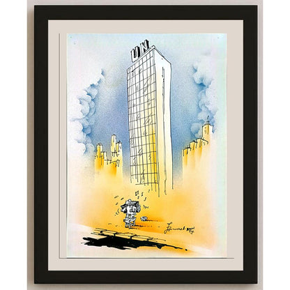 Jovan Prokopljevic 33x24cm Orijinal Karikatür BOD04404