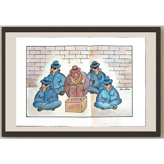 Xu Xiao 35x25cm Orijinal Karikatür BOD04407