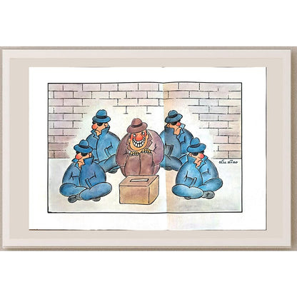 Xu Xiao 35x25cm Orijinal Karikatür BOD04407