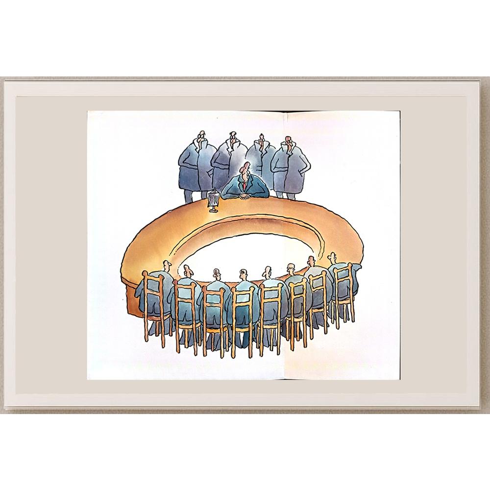 Xu Xiao 35x25cm Orijinal Karikatür BOD04408