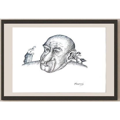 Meerov Vladimir 33x23cm Orijinal Karikatür BOD04413