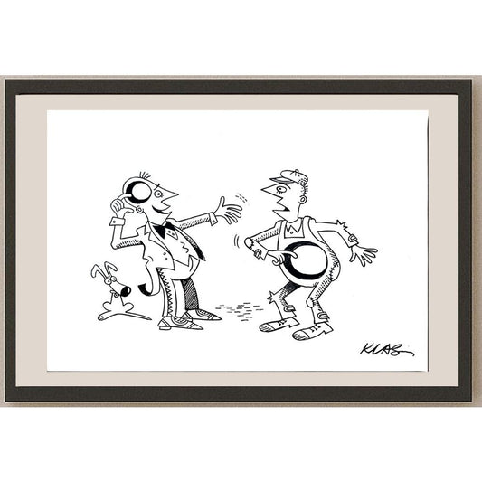 Alexsandar Klas 35x25cm Orijinal Karikatür BOD04415