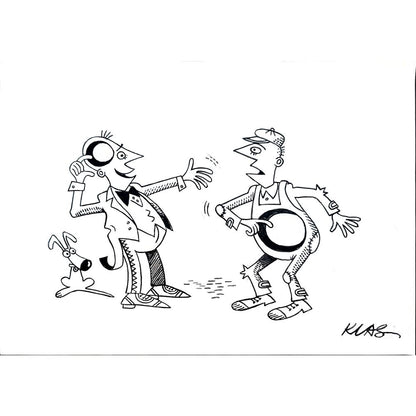 Alexsandar Klas 35x25cm Orijinal Karikatür BOD04415