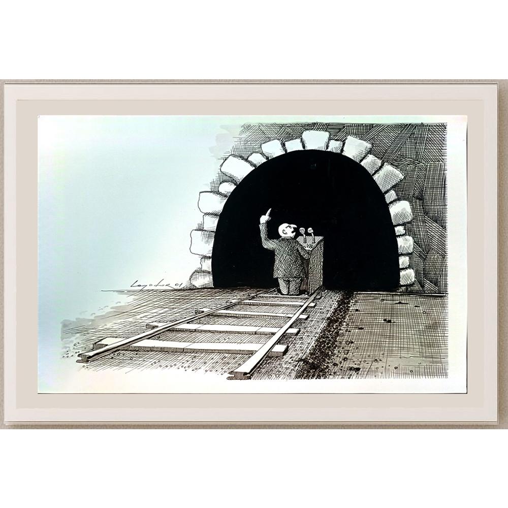 Luka Lagator 33x21cm Orijinal Karikatür BOD04417