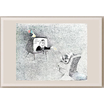 Zdravko Beshendgiev 38x31cm Orijinal Karikatür BOD04421
