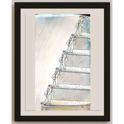 Bossens Philippe 43x25cm Orijinal Karikatür BOD04422