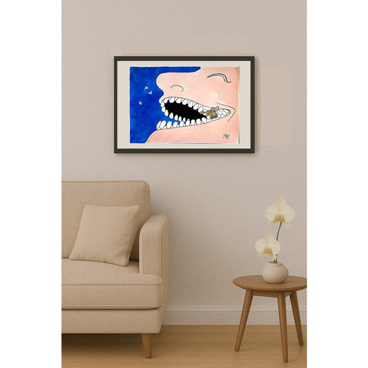 Susumu Katsumata 35x25cm Orijinal Karikatür BOD04423