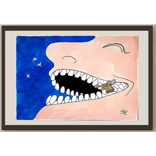 Susumu Katsumata 35x25cm Orijinal Karikatür BOD04423