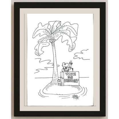 Juan Francisco Villarruel 33x24cm Orijinal Karikatür BOD04424