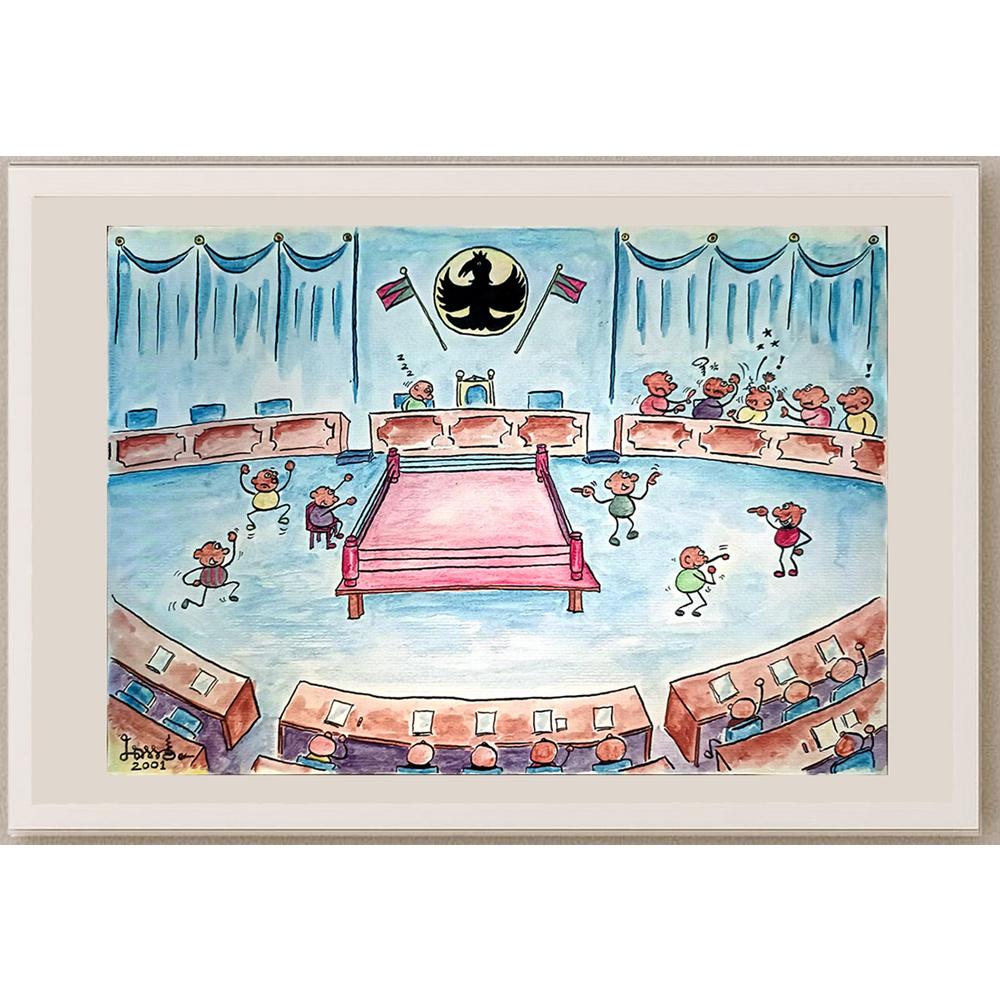 Ban Khianlamai 35x25cm Orijinal Karikatür BOD04427