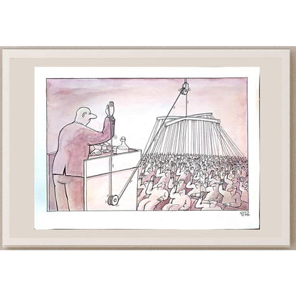 Pyotr Kulinich 38x29cm Orijinal Karikatür BOD04428