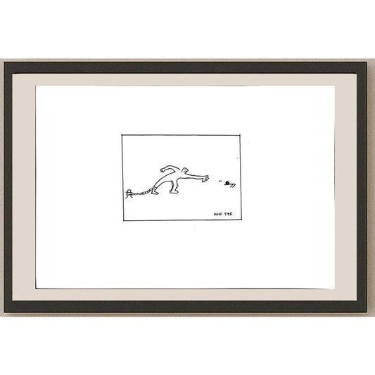 Ruhi Tek 29x21cm Orijinal Karikatür BOD04439