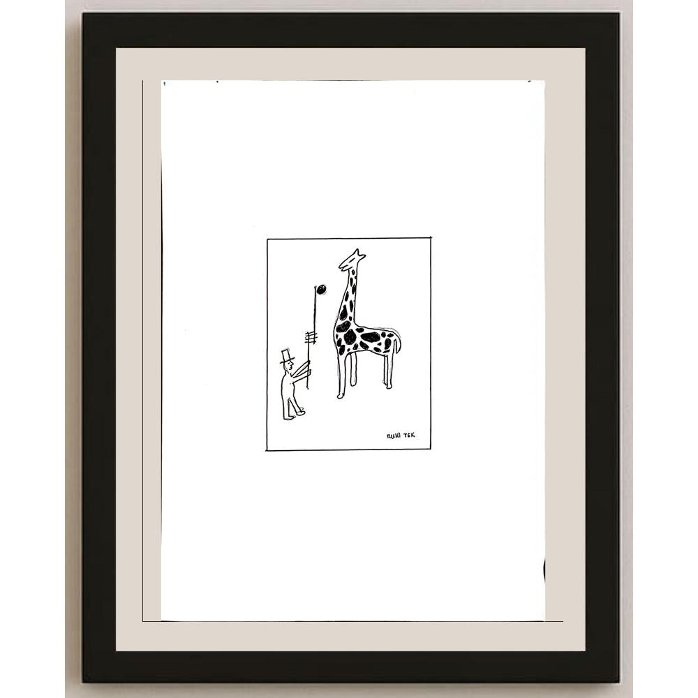 Ruhi Tek 29x21cm Orijinal Karikatür BOD04440