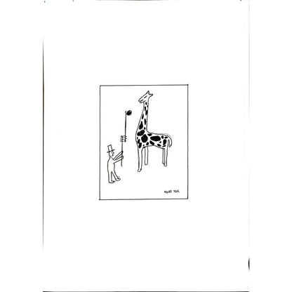 Ruhi Tek 29x21cm Orijinal Karikatür BOD04440