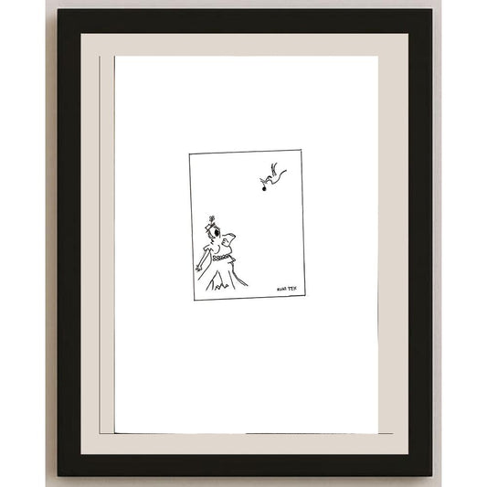 Ruhi Tek 29x21cm Orijinal Karikatür BOD04441