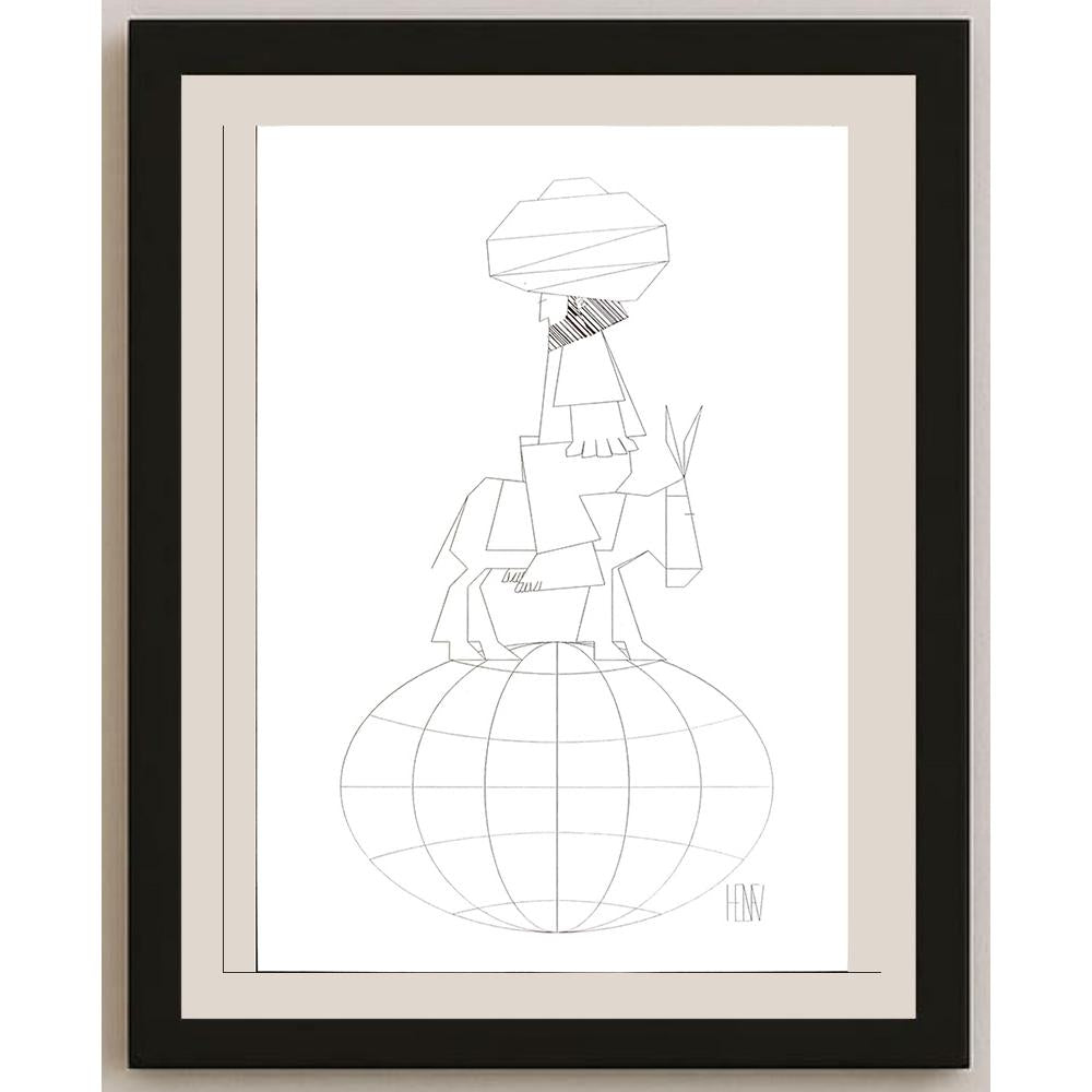 Mehmet Hakan Helvacı 29x21cm Orijinal Karikatür BOD04447
