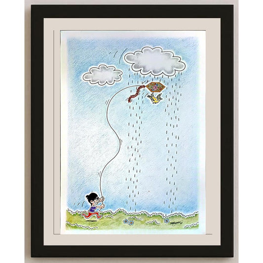 Hüseyin Soylu 35x25cm Orijinal Karikatür BOD04449