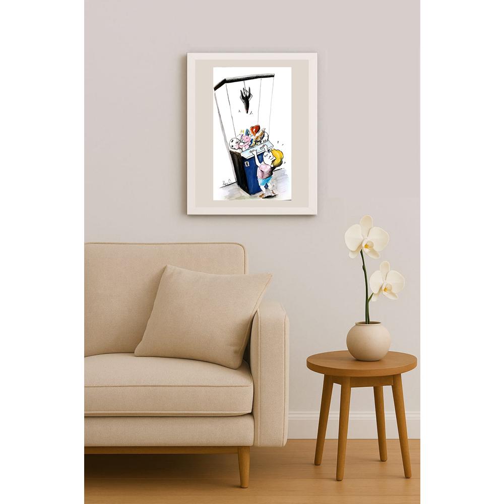 Akın Candemir 38x23cm Orijinal Karikatür BOD04450