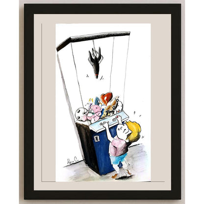 Akın Candemir 38x23cm Orijinal Karikatür BOD04450