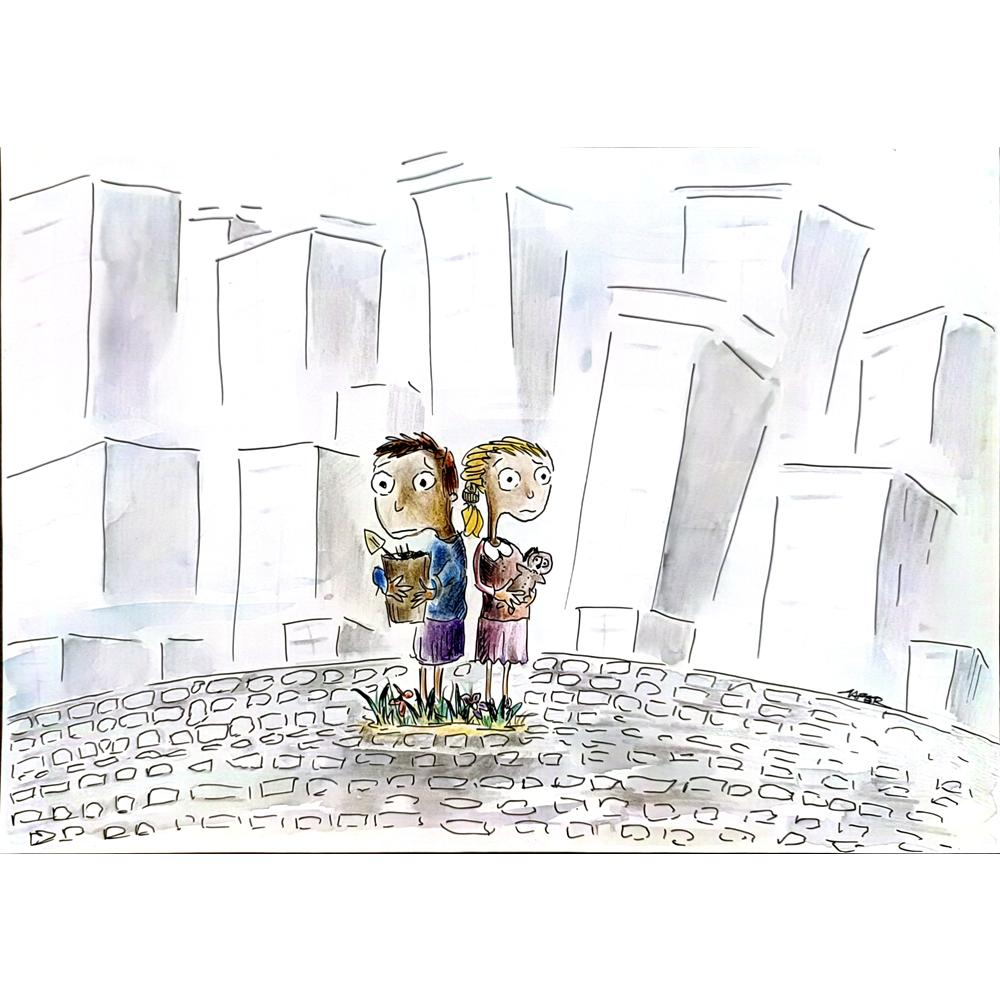 Zafer Yetik 35x25cm Orijinal Karikatür BOD04451