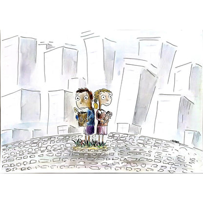 Zafer Yetik 35x25cm Orijinal Karikatür BOD04451