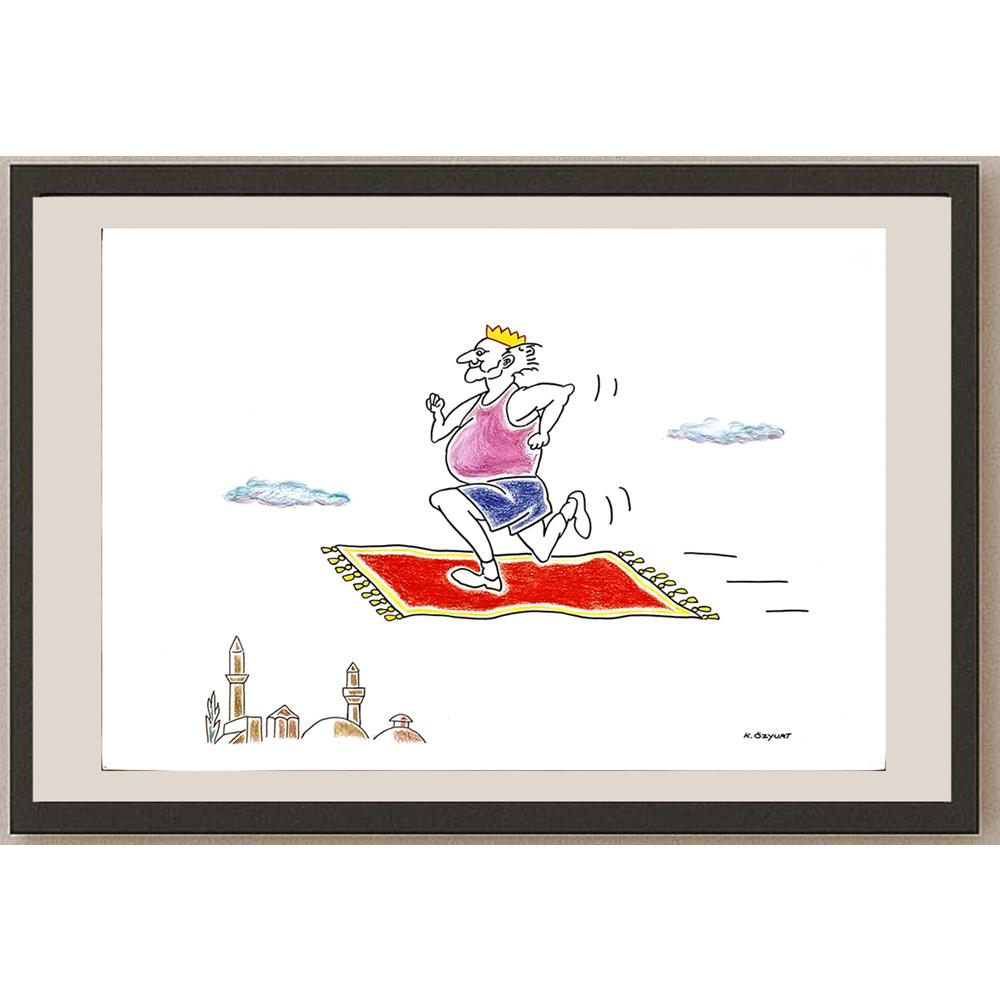 Kemal Özyurt 43x30cm Orijinal Karikatür BOD04453