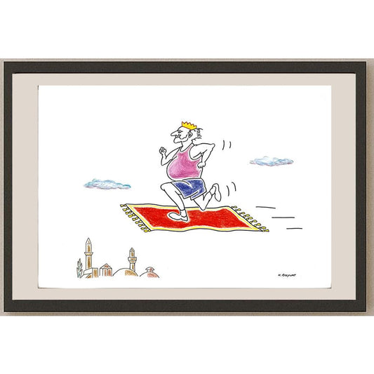 Kemal Özyurt 43x30cm Orijinal Karikatür BOD04453